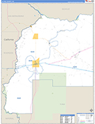 La Paz Wall Map Basic Style